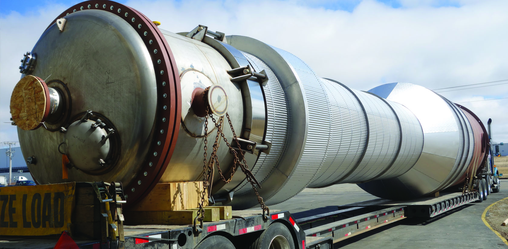 Heat Exchanger readying for Transport
