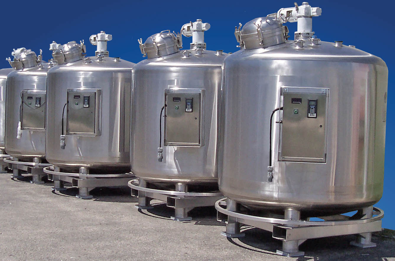Row of Mix Tanks